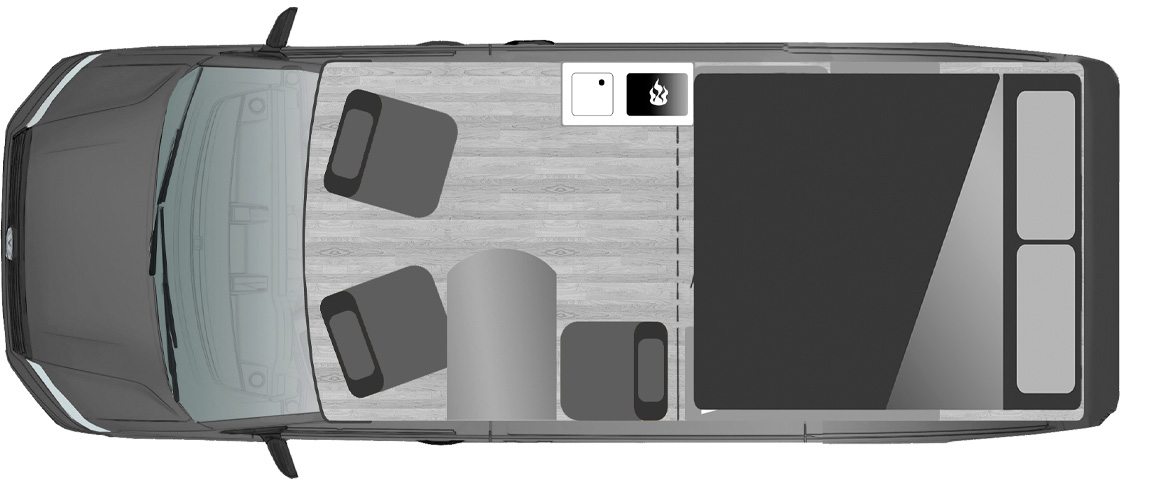 FURGOK&reg; BASECAMP 600 4X4 - Dormir